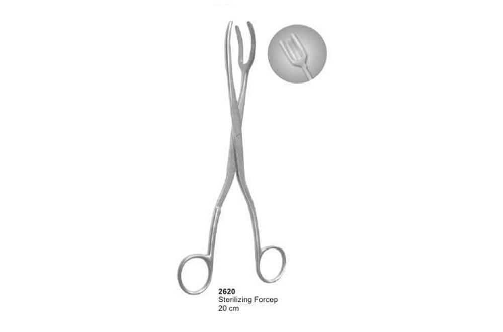 Sterilizing Forceps Curved