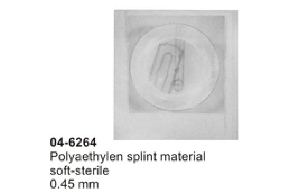 Polyaethylen splint material 